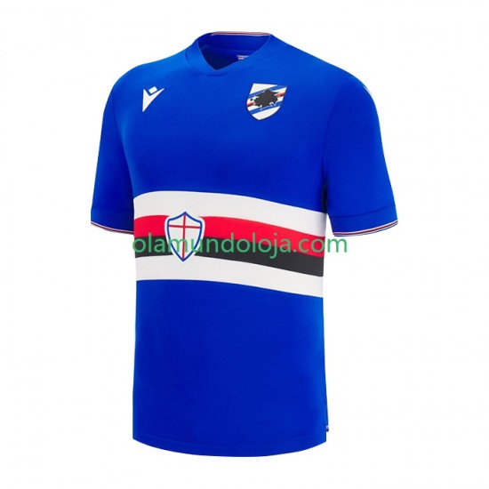 Camisola Sampdoria Homem Equipamento Primeiro 2022-2023 Manga Curta